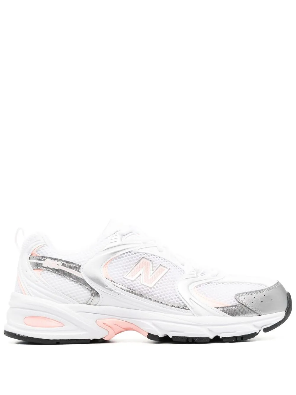 

New Balance tenis bajos con paneles - Blanco