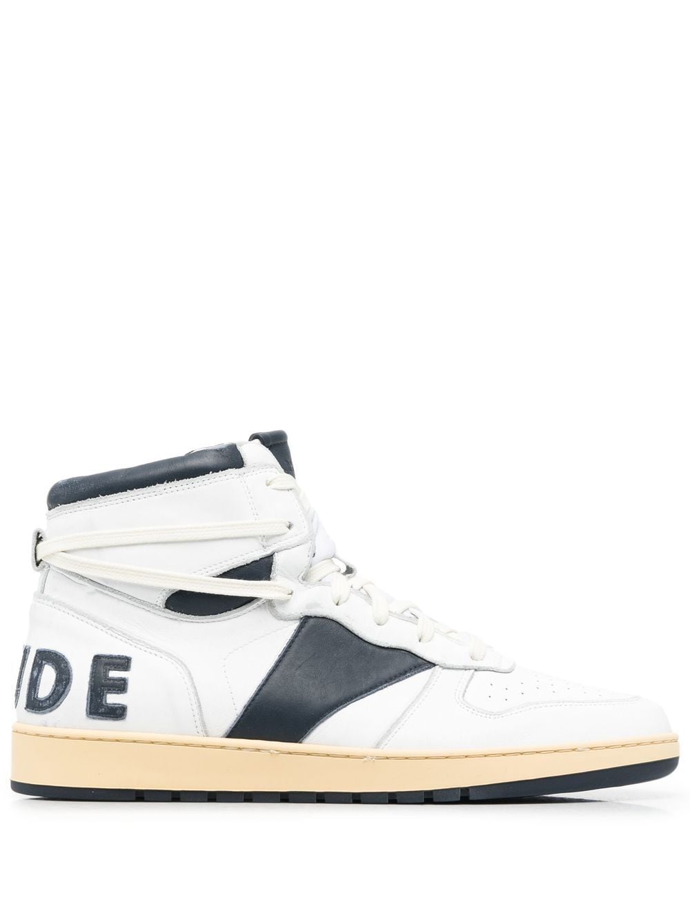 

Rhude tenis altos con paneles - Blanco