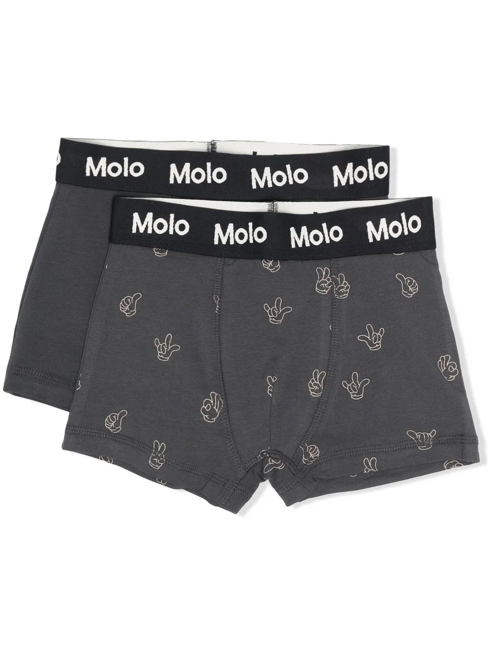 

Molo calzones con logo en la pretina - Gris