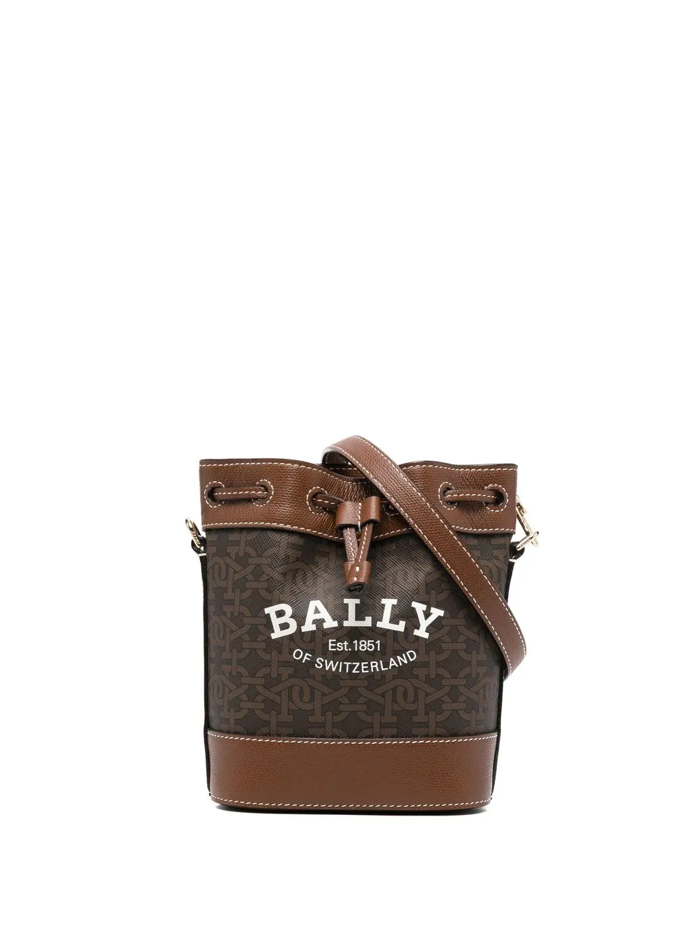 

Bally bolsa crossbody con monograma - Marrón