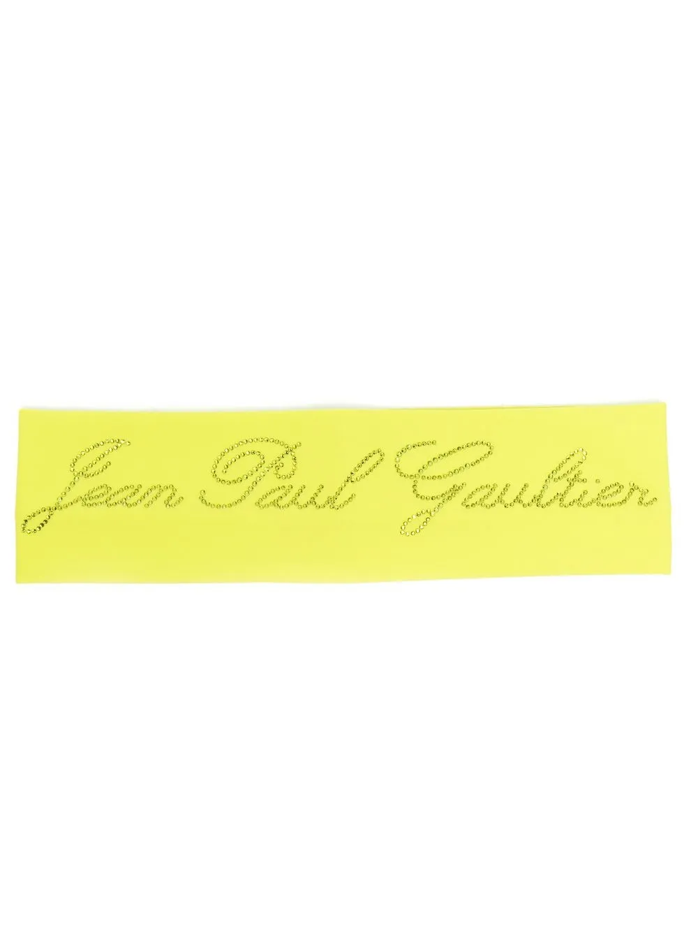 

Jean Paul Gaultier diadema fina con logo de strass - Verde