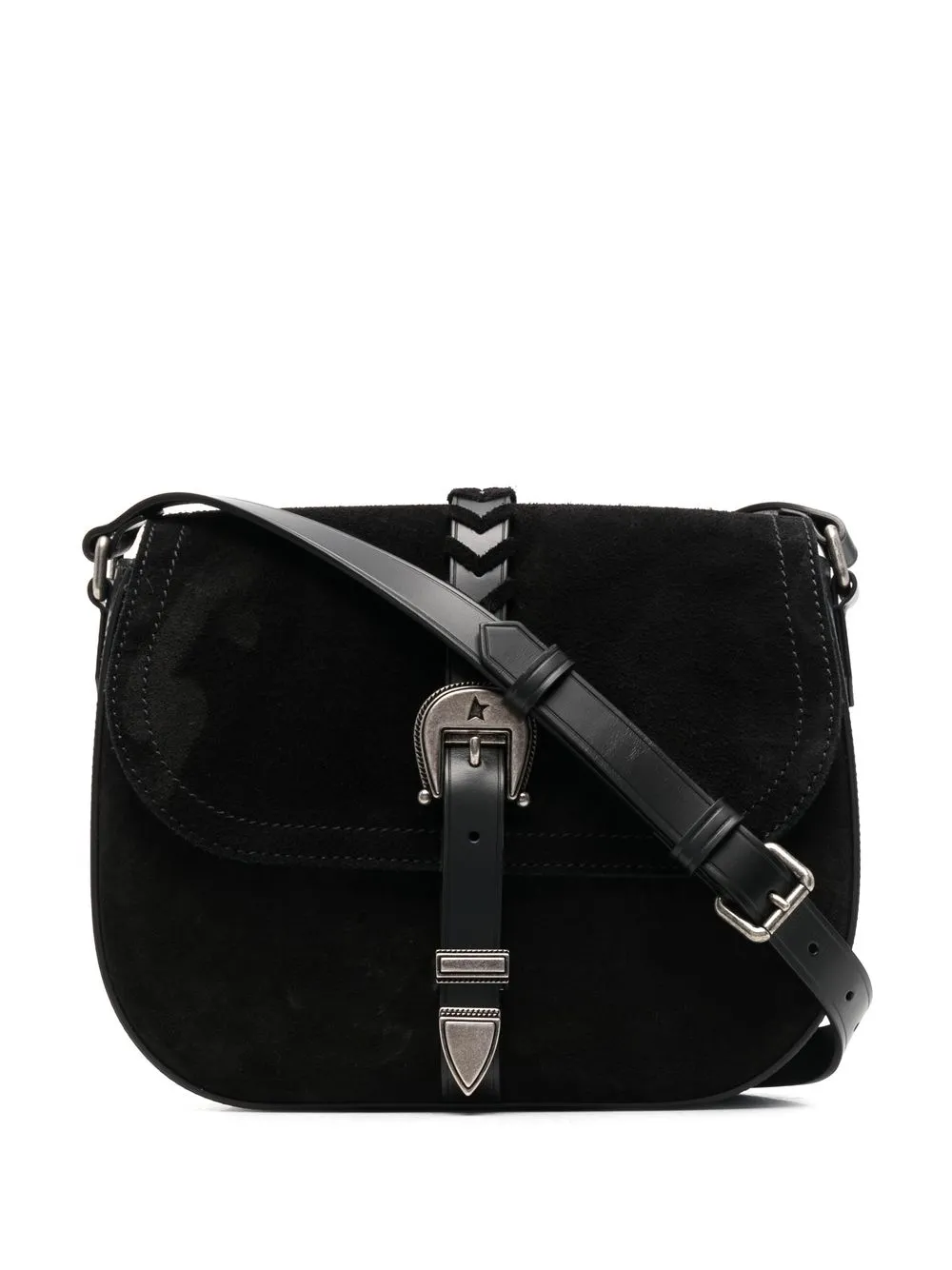 

Golden Goose bolsa de hombro de gamuza - Negro