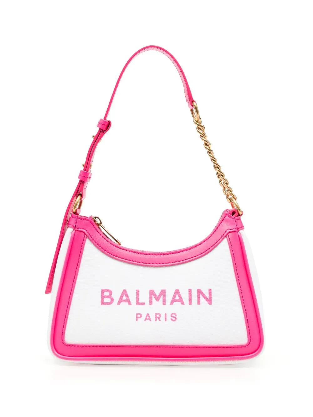 

Balmain bolsa de hombro con logo estampado - Blanco