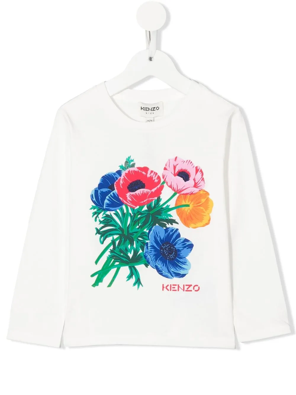 

Kenzo Kids playera con estampado floral - Blanco