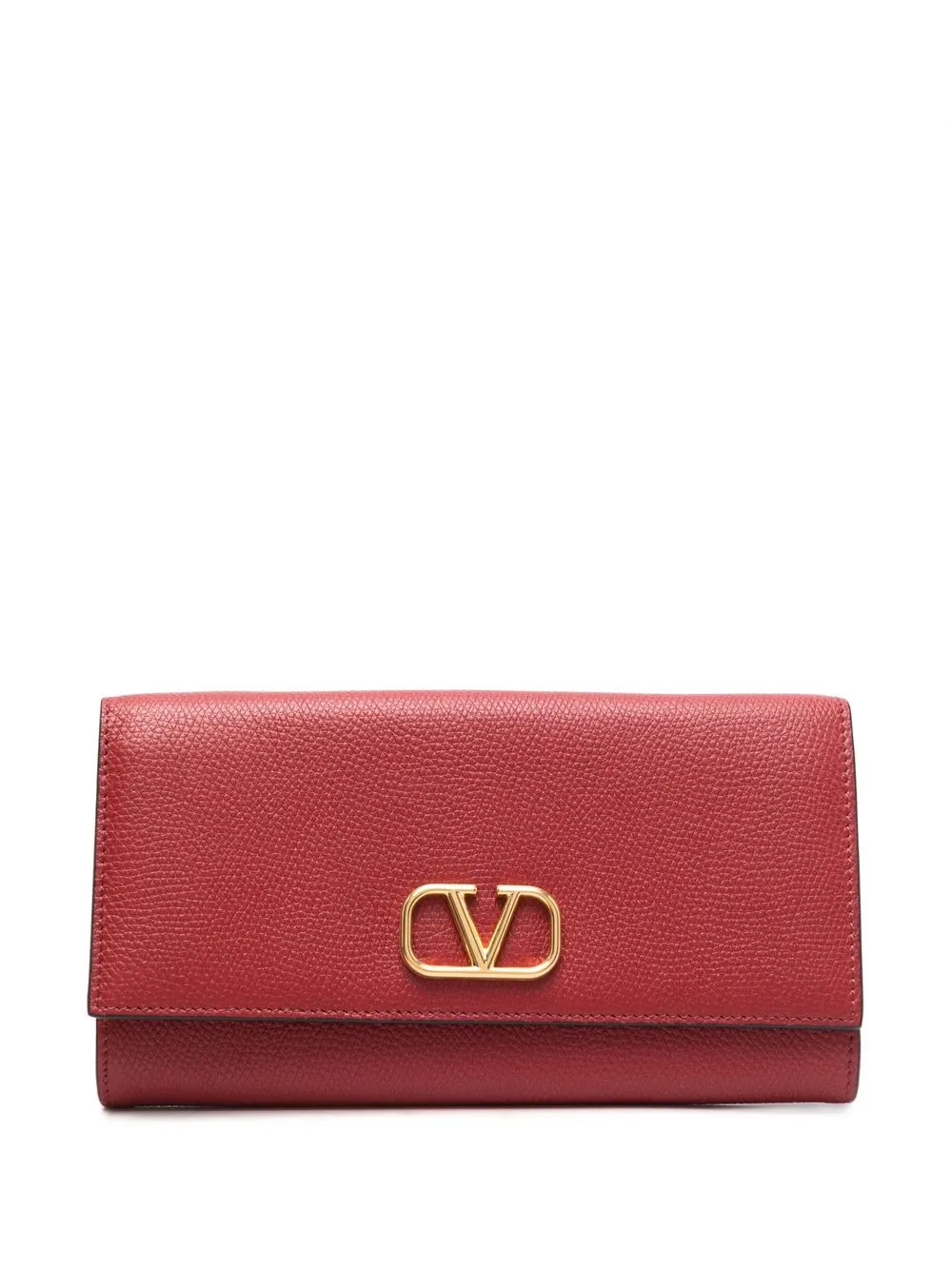 

Valentino Garavani VLogo plaque continental wallet - Red