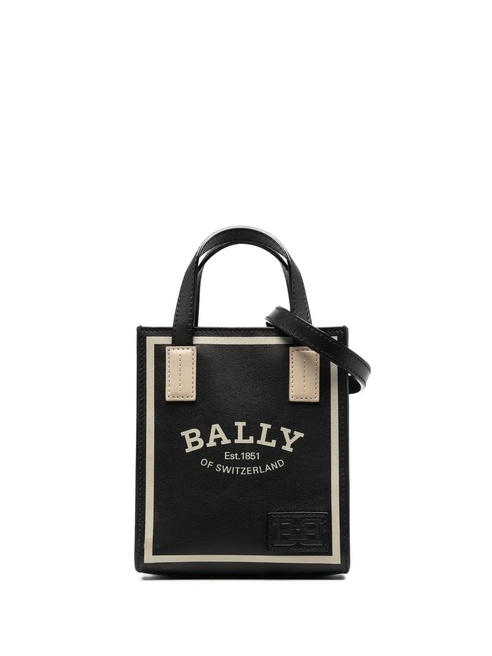 

Bally tote con logo estampado - Negro