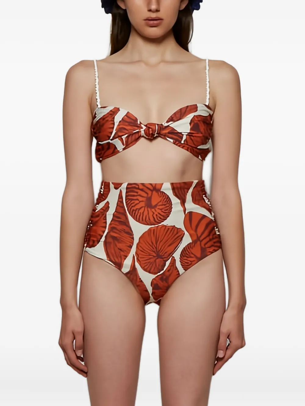 Johanna Ortiz oyster shell-print bikini top | Bikinis | Image 2
