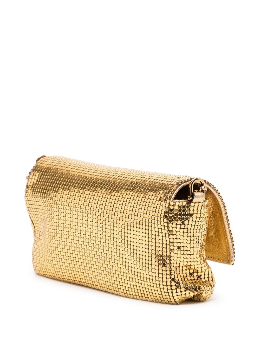 Shop Tom Ford Logo-embellished Mini Shoulder Bag In Gold