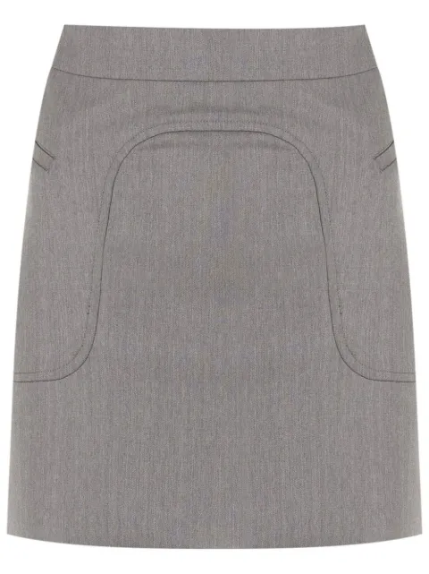 Andrea Bogosian panelled straight wool skirt