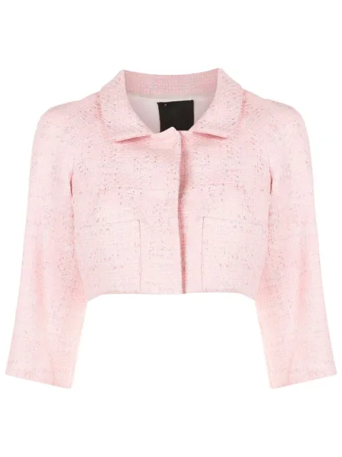 Andrea Bogosian Jaqueta cropped de tweed