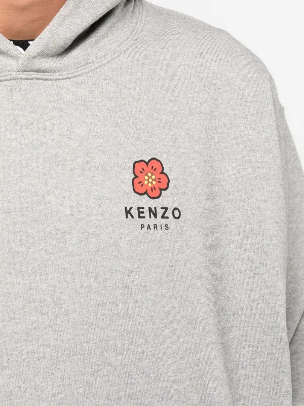 Felpa kenzo grigia con cappuccio online