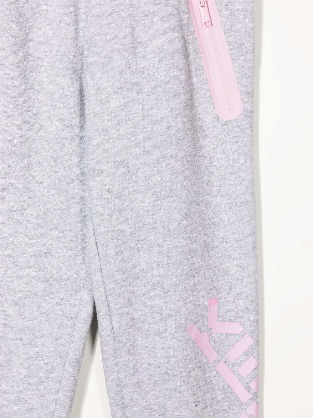  Kenzo Kids Jogginghose Mit Logo Print   Grau 