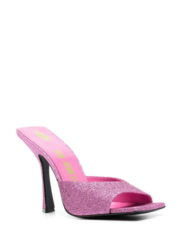 サンダル・ミュール THE ATTICO Women Sandals 232WS032L001006 Pink The Attico 125mm Glittered Sandals | Pink | FARFETCH