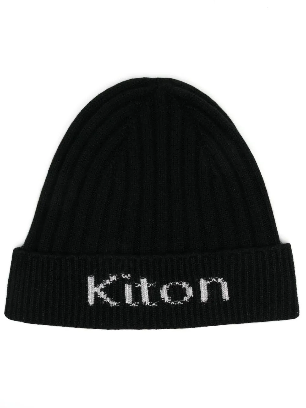 

Kiton ribbed-knit cashmere beanie - Black