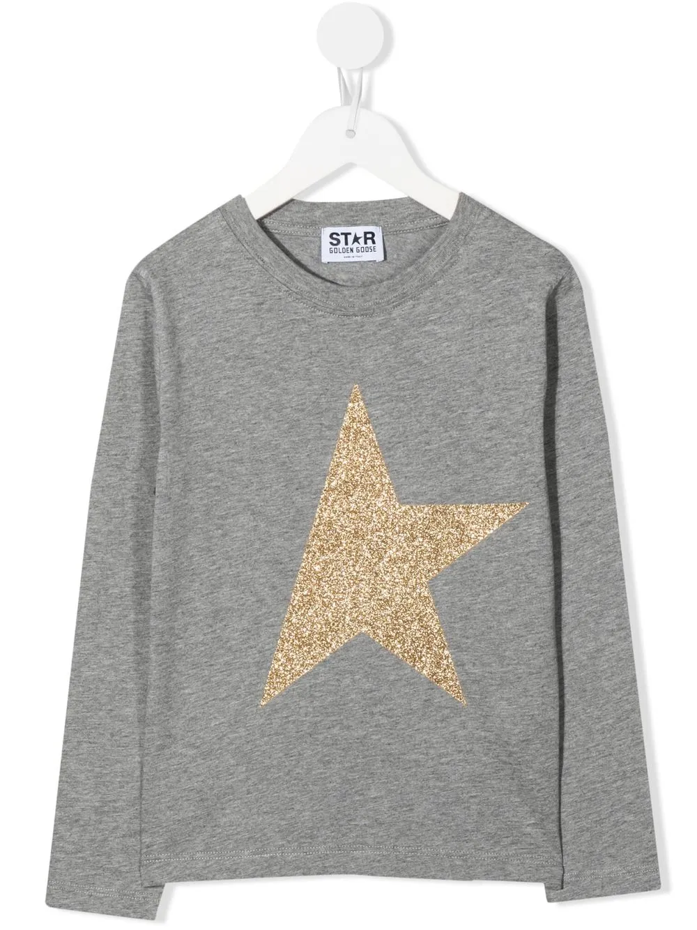 

Golden Goose Kids playera con estrellas estampadas - Gris