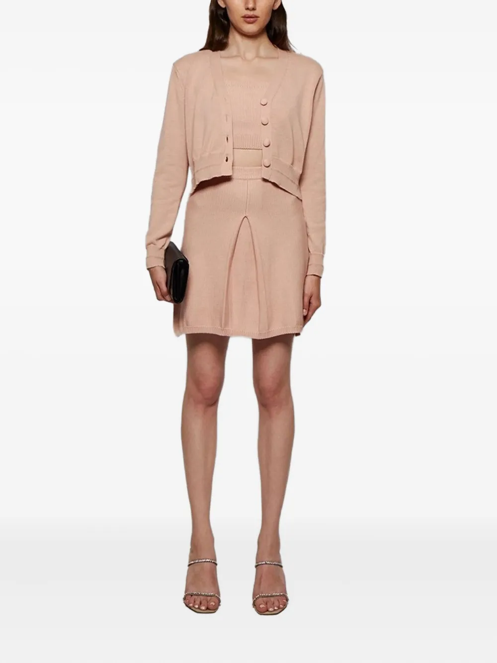 Alexandra Golovanoff Lucie pleated mini skirt - Roze