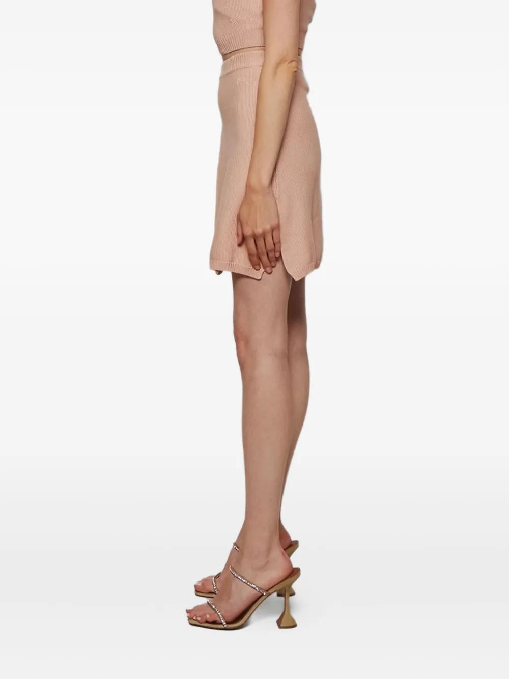 Alexandra Golovanoff Lucie Pleated Mini Skirt In Pink