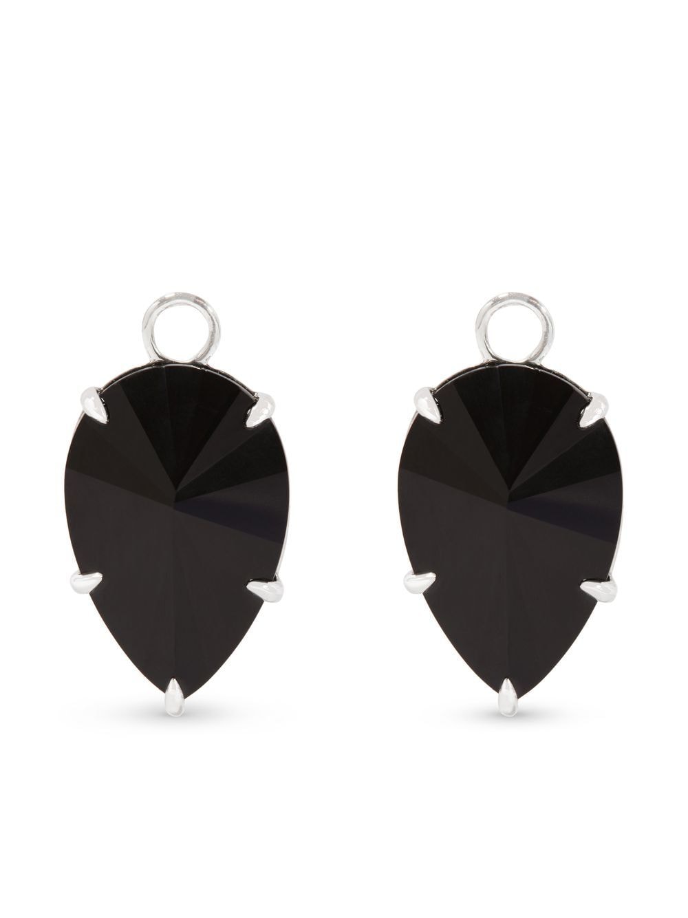 Shop Annoushka 18kt White Gold Black Onyx Drop Earrings In Silber