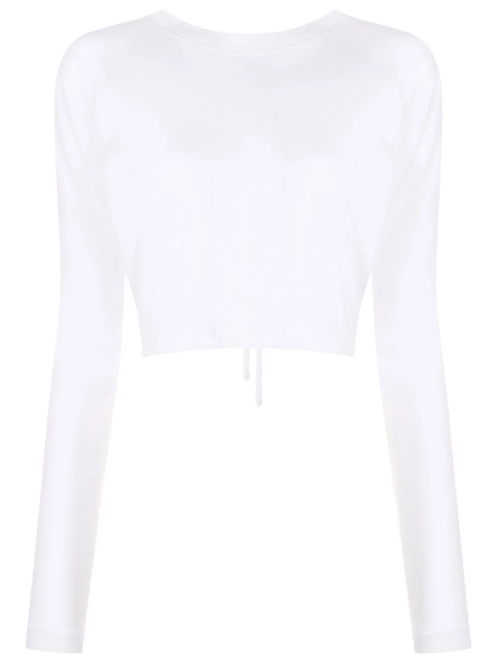 Andrea Bogosian Open-back Tie-detail Top In White