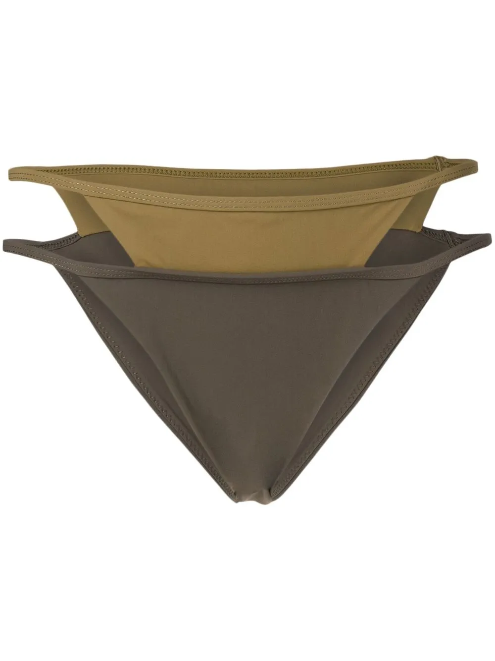 

Christopher Esber double layered-style briefs - Green