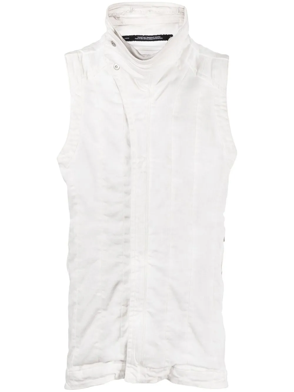 

Julius top sin mangas con cuello alto - Blanco