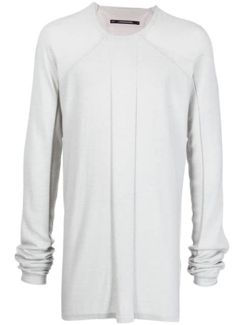 Julius panelled longline jumper