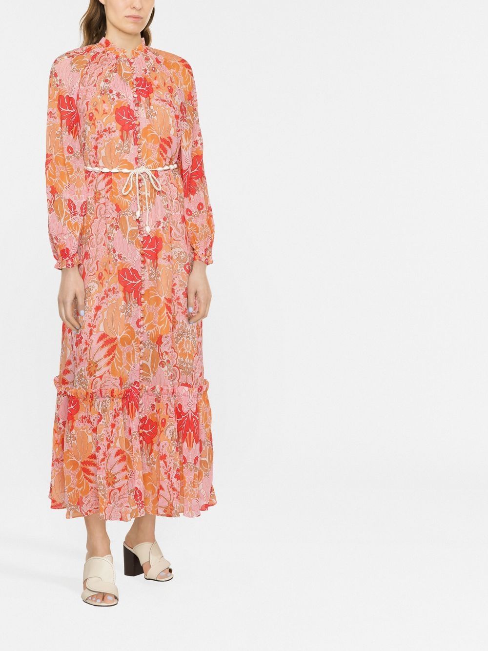 ZIMMERMANN Maxi-jurk met bloemenprint - Oranje