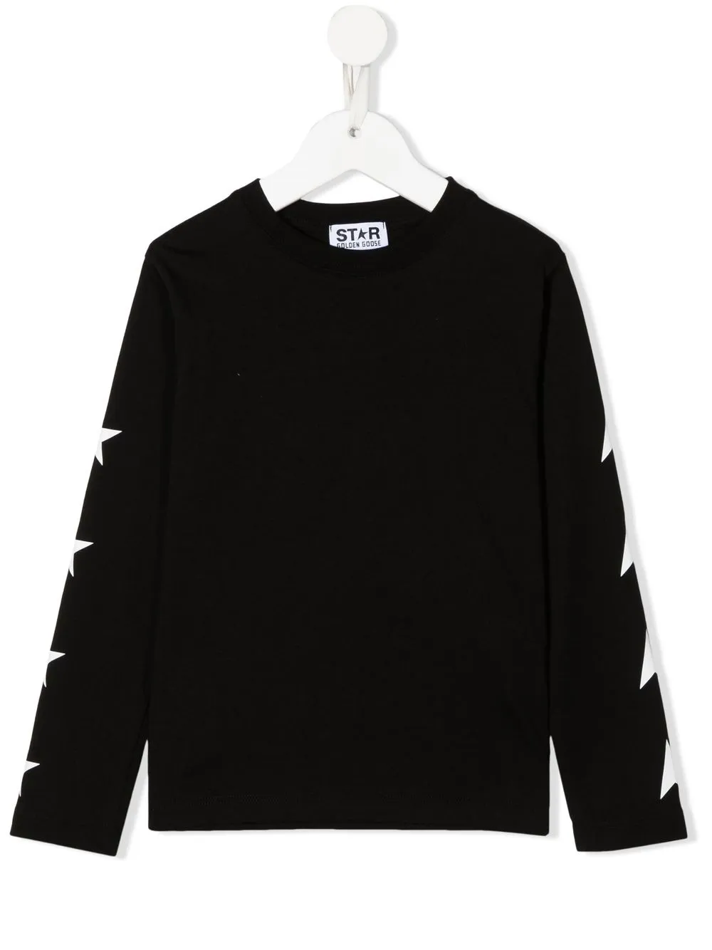 

Golden Goose Kids sudadera con estrella estampada - Negro