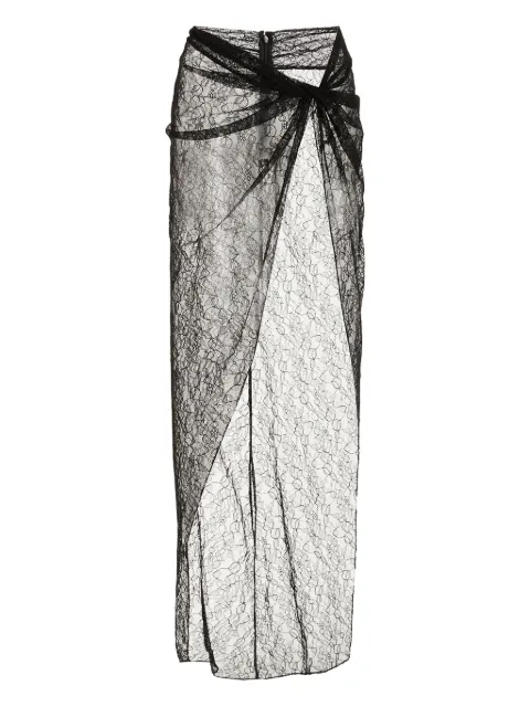LaQuan Smith lace wrap cover-up