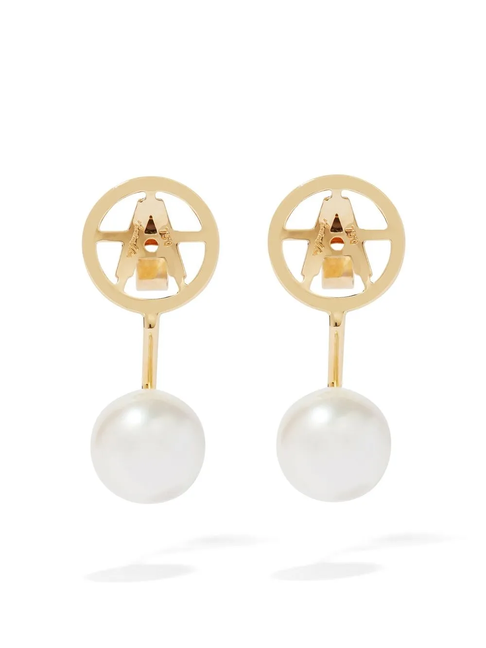 

Annoushka 18kt yellow gold pearl single earring