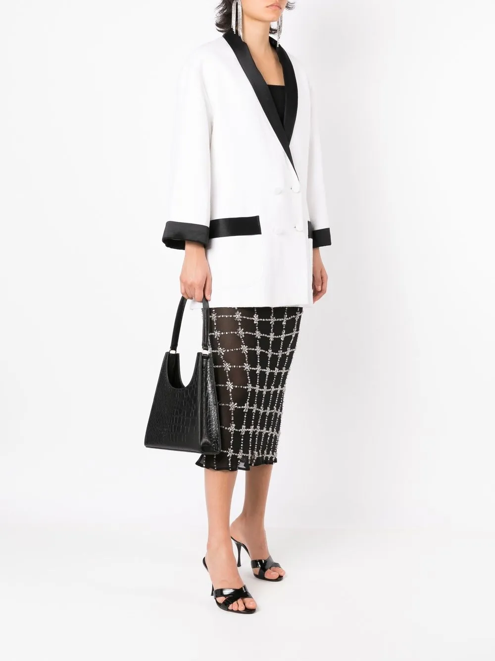Andrea Bogosian Blazer met dubbele rij knopen - Wit