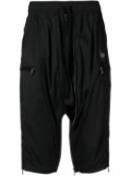 Julius drop-crotch shorts - Black