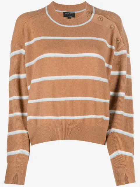rag & bone 스트라이프 캐시미어 스웨터