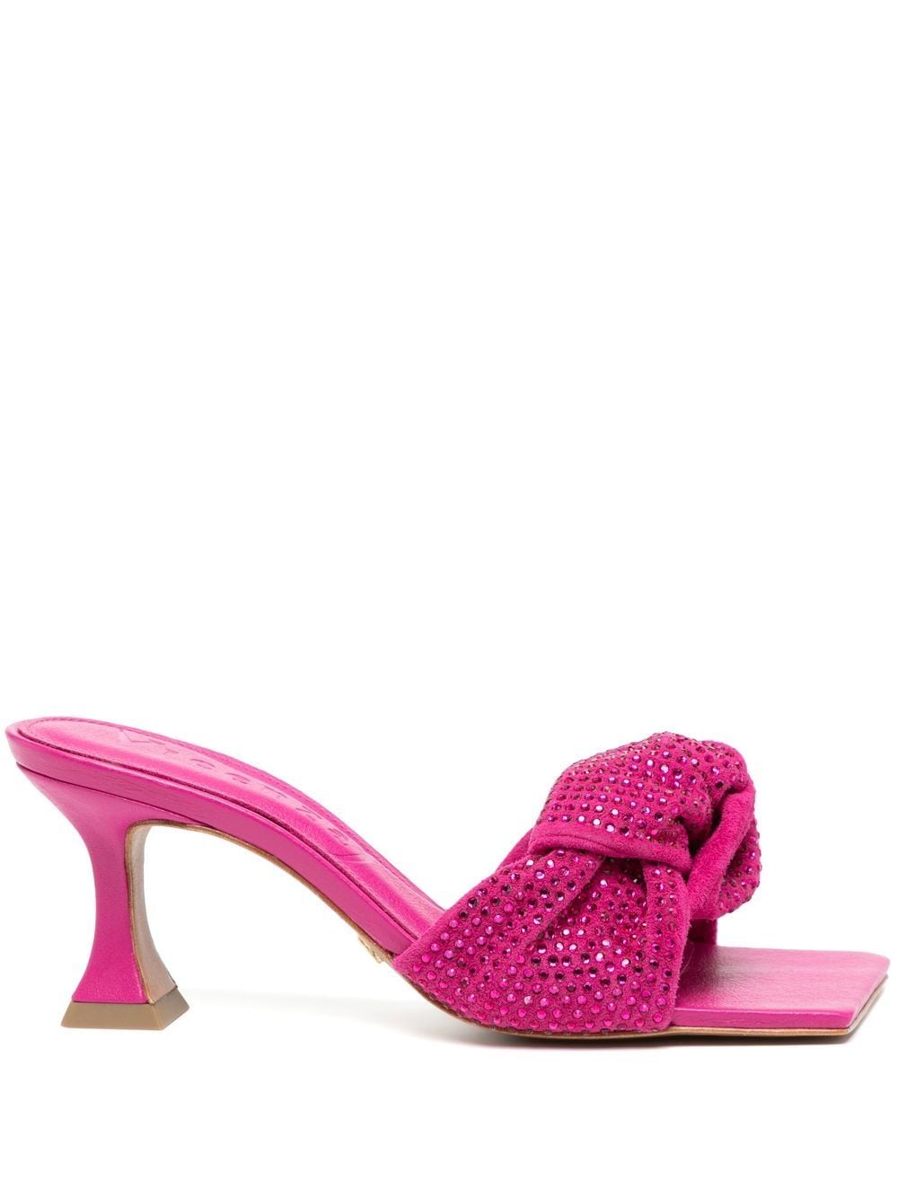 Vicenza Crystal-embellished Knotted Mules In Pink | ModeSens