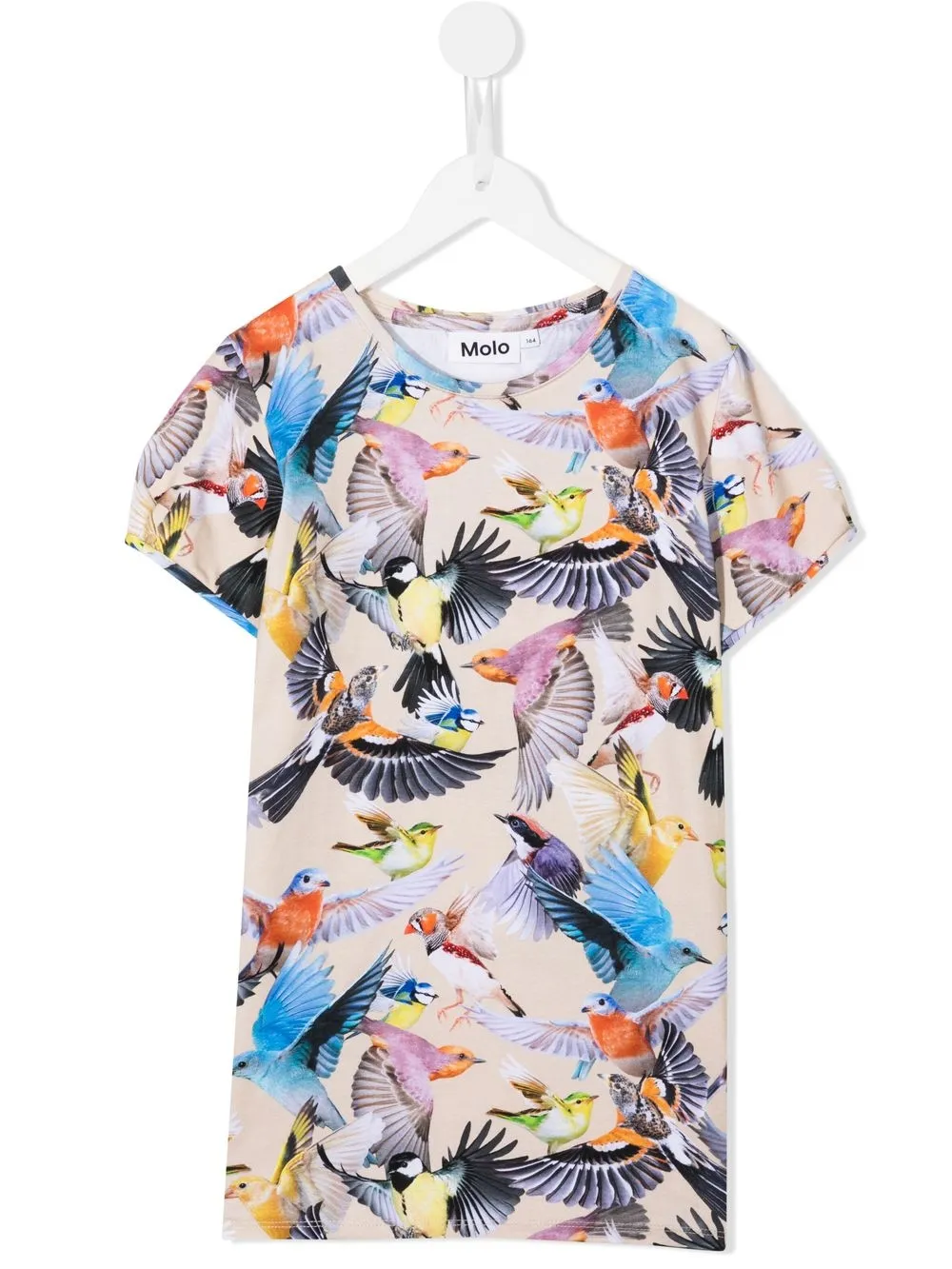 

Molo bird-print cotton T-Shirt - Yellow