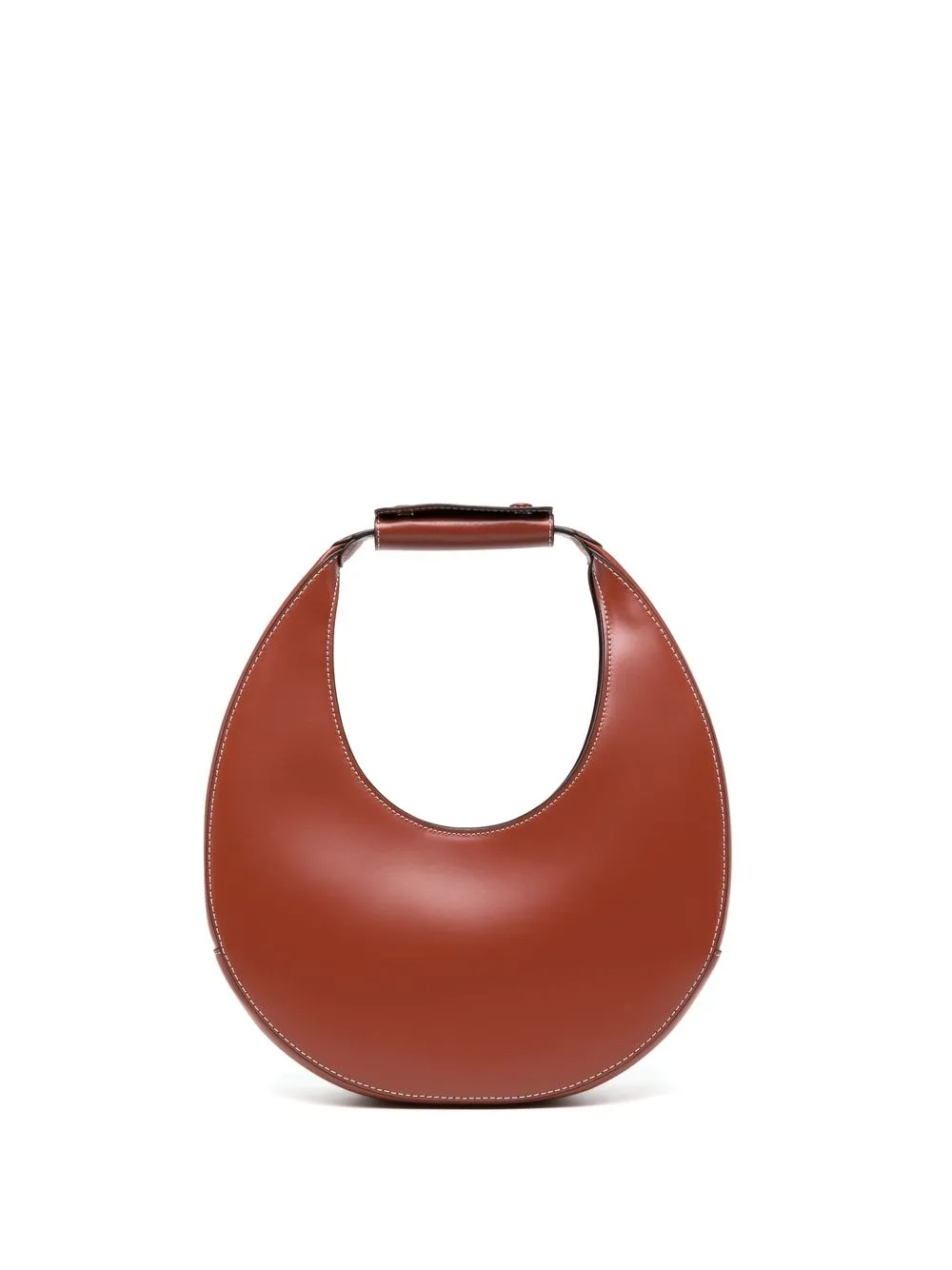 

STAUD Moon leather tote bag - Brown