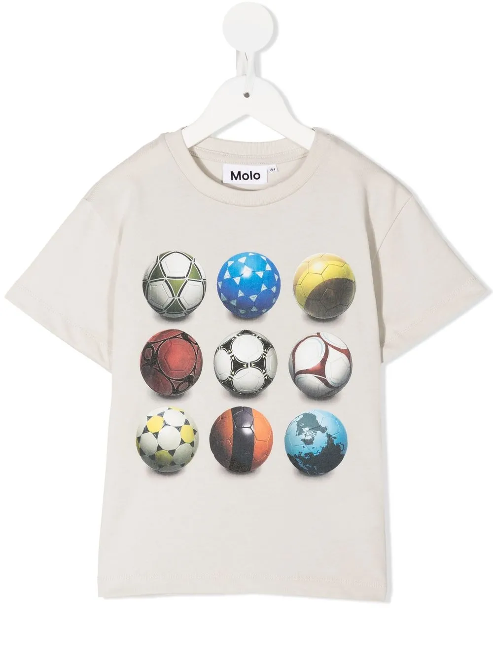 

Molo playera con pelotas deportivas estampadas - Gris