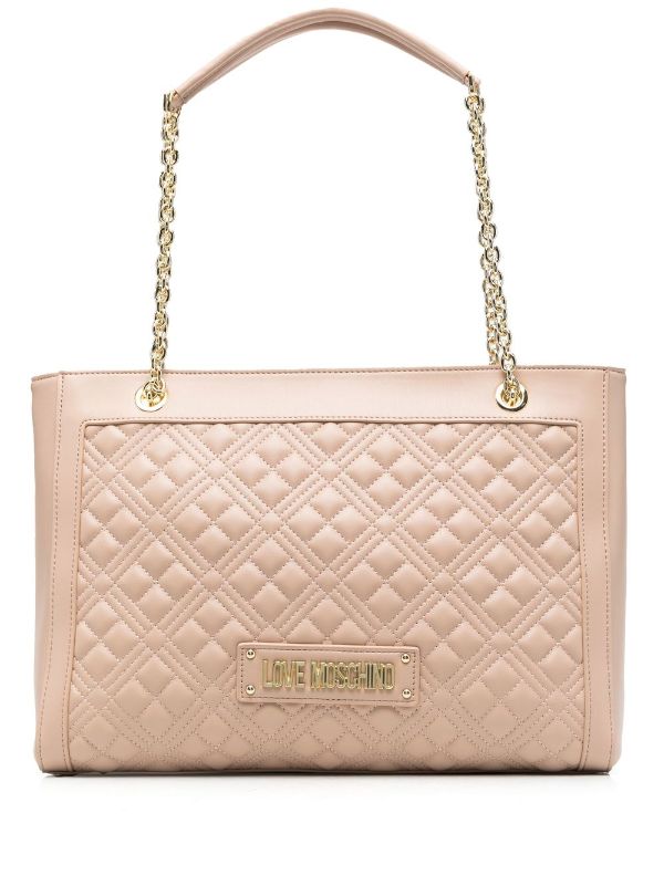 love moschino quilted shoulder bag