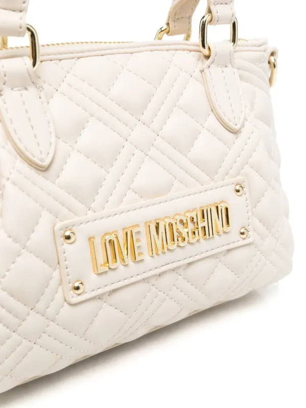 love moschino quilted tote bag