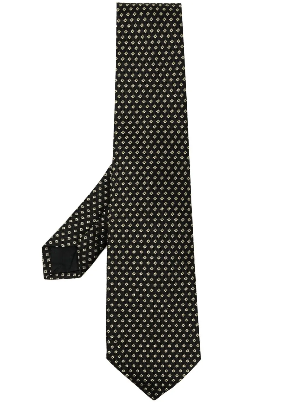 

Lanvin corbata bordada con extremo en punta - Negro