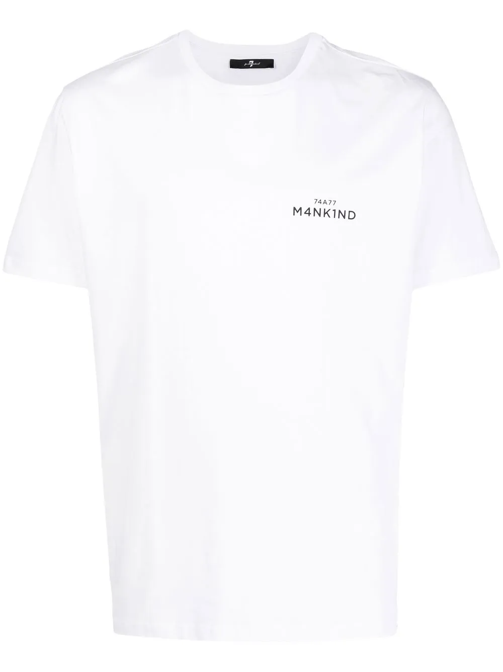 

7 For All Mankind playera con logo estampado - Blanco