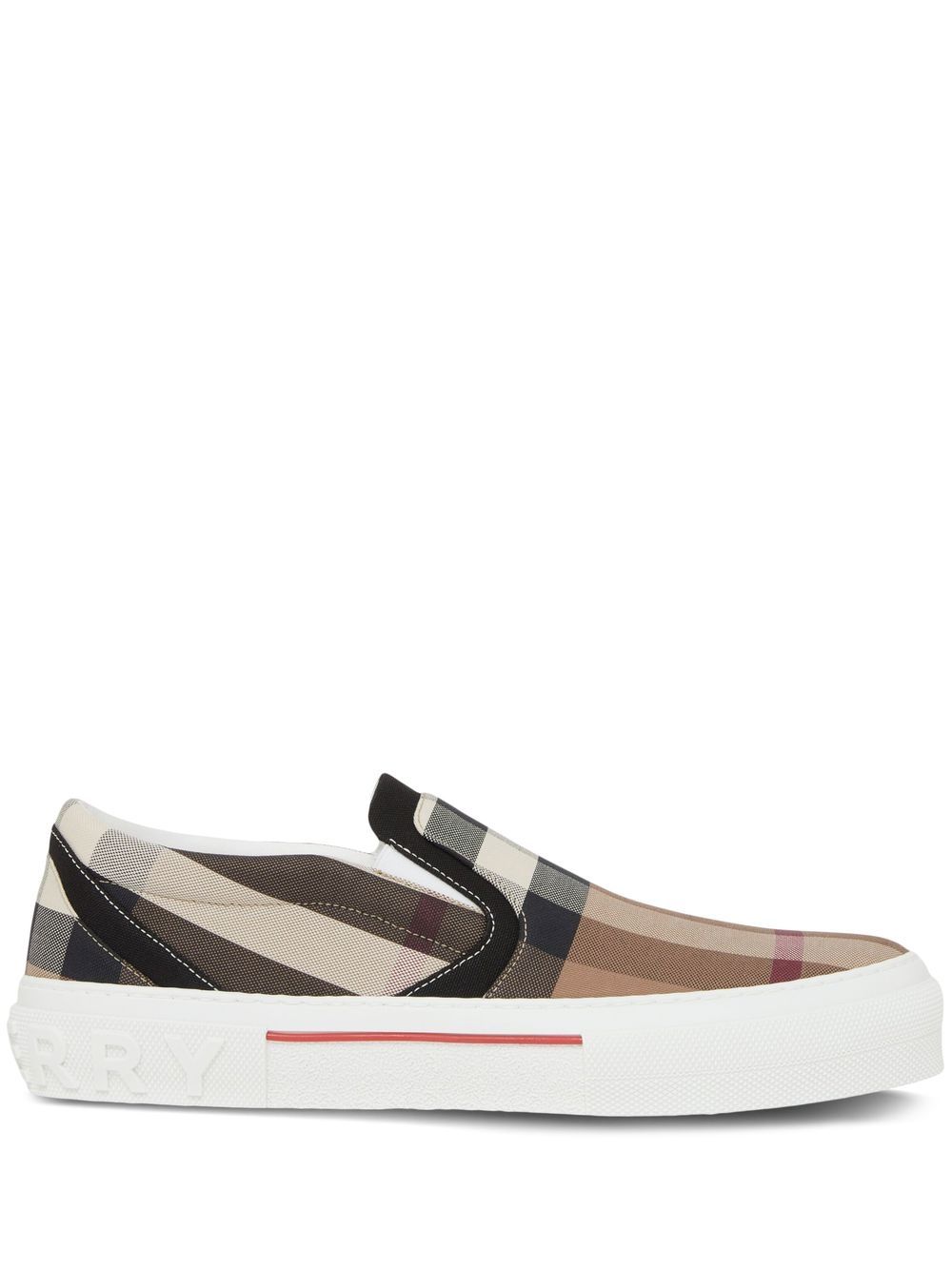 Burberry Checked slip-on Sneakers - Farfetch