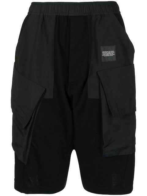 Julius panelled straight-leg shorts 