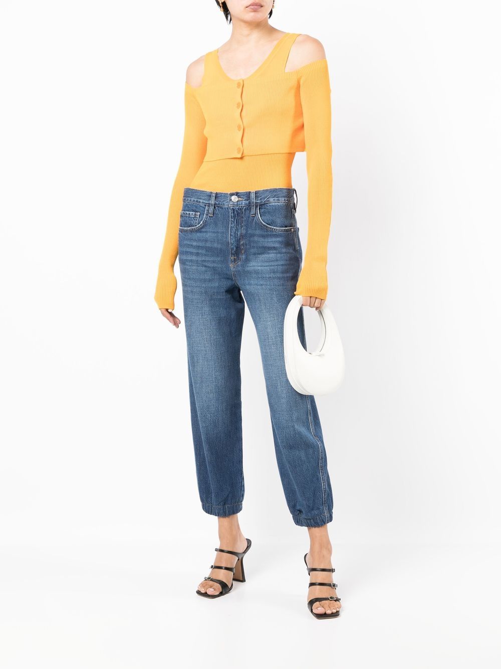 Image 2 of FRAME mid-rise cropped jeans