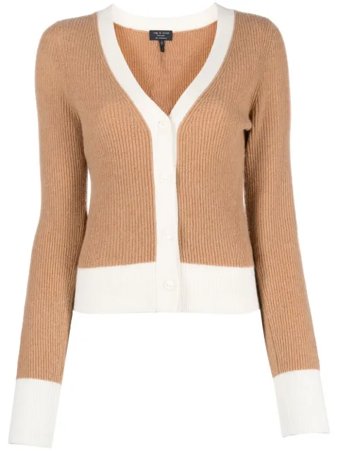 rag & bone ribbed cashmere cardigan