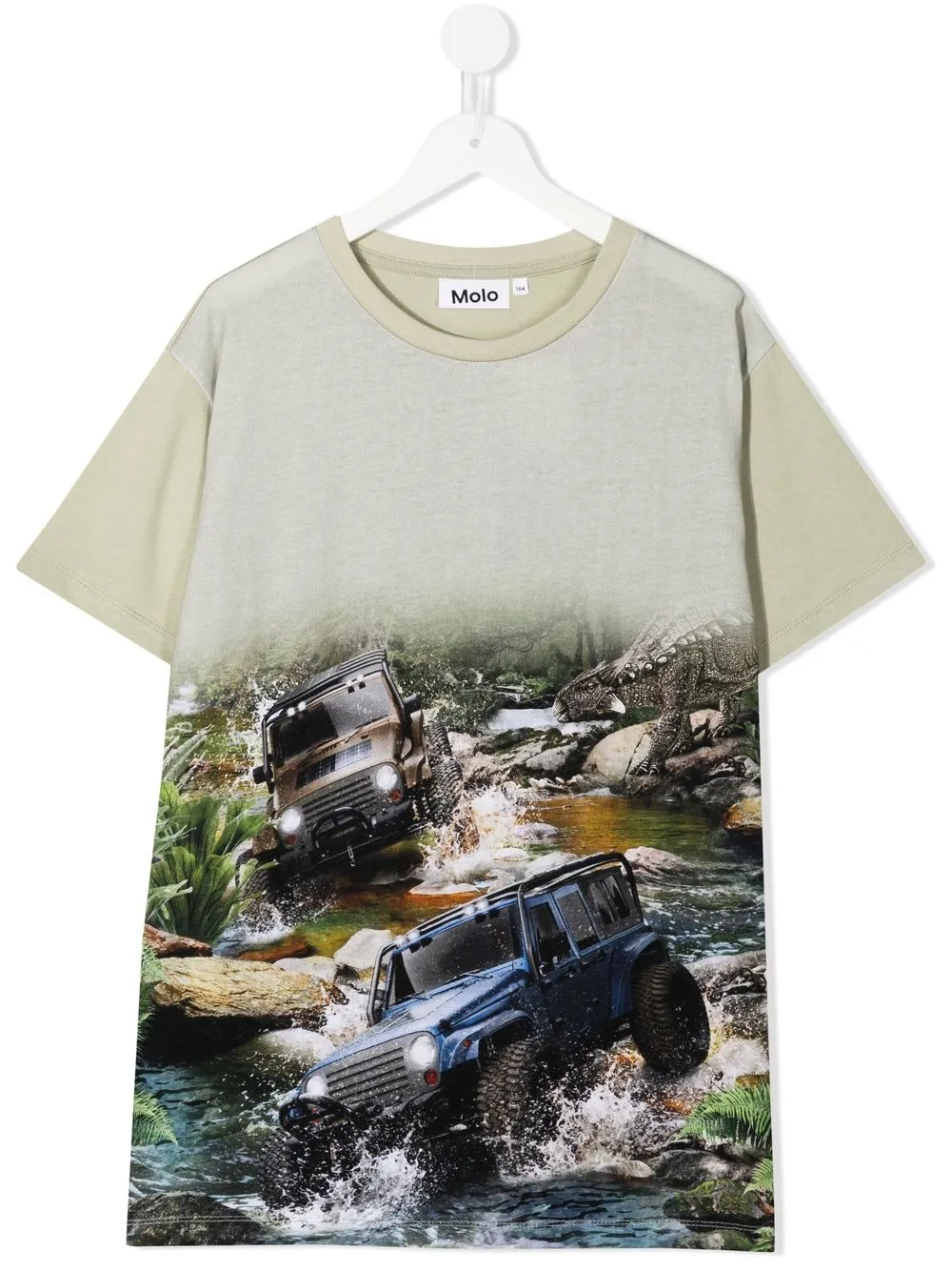 

Molo car-print crew-neck T-shirt - Grey