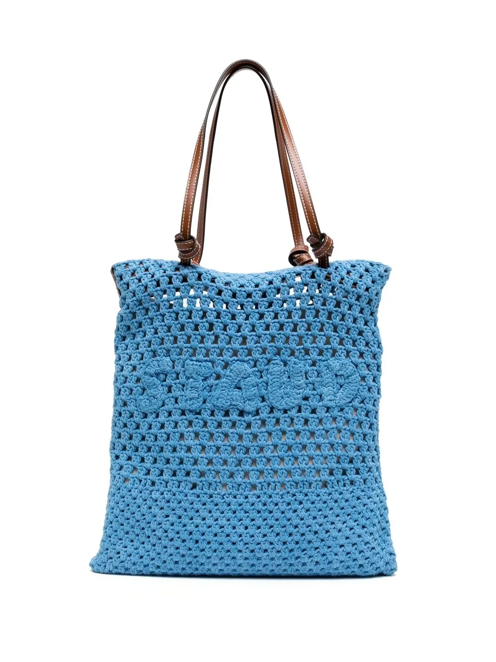 

STAUD crochet tote bag - Blue