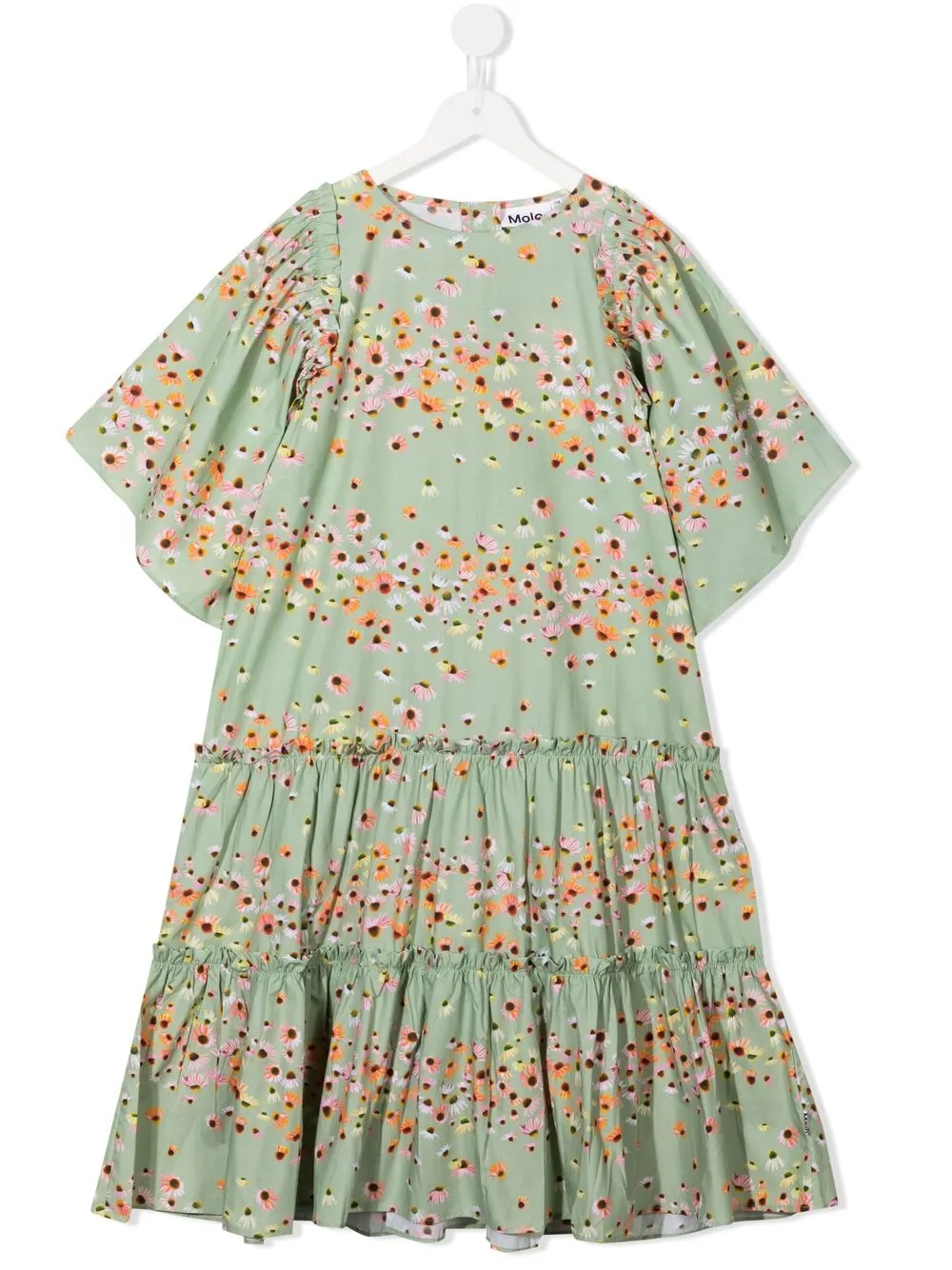 

Molo vestido a capas con estampado floral - Verde