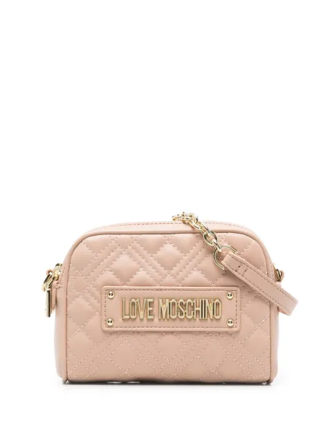 Love Moschino diamond quilted crossbody bag WOMEN