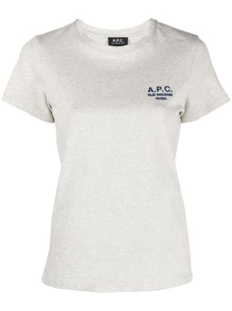 A.P.C. embroidered logo T-shirt Women